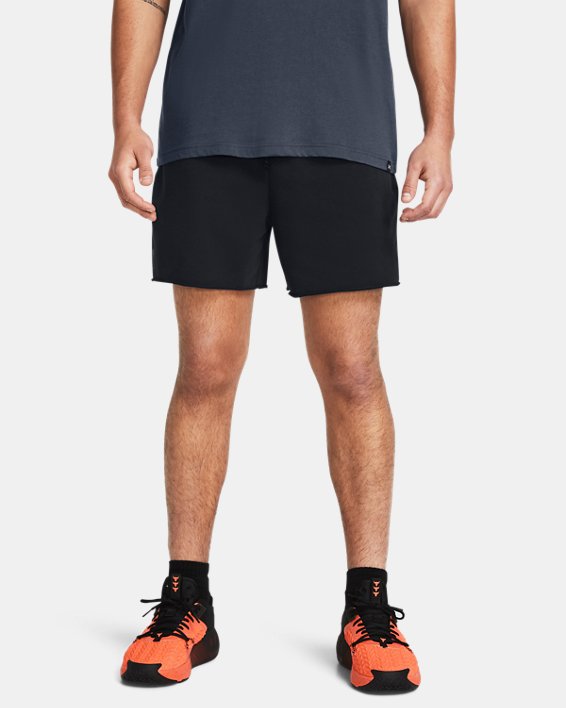 Men's Project Rock Terry Shorts in Black image number 0